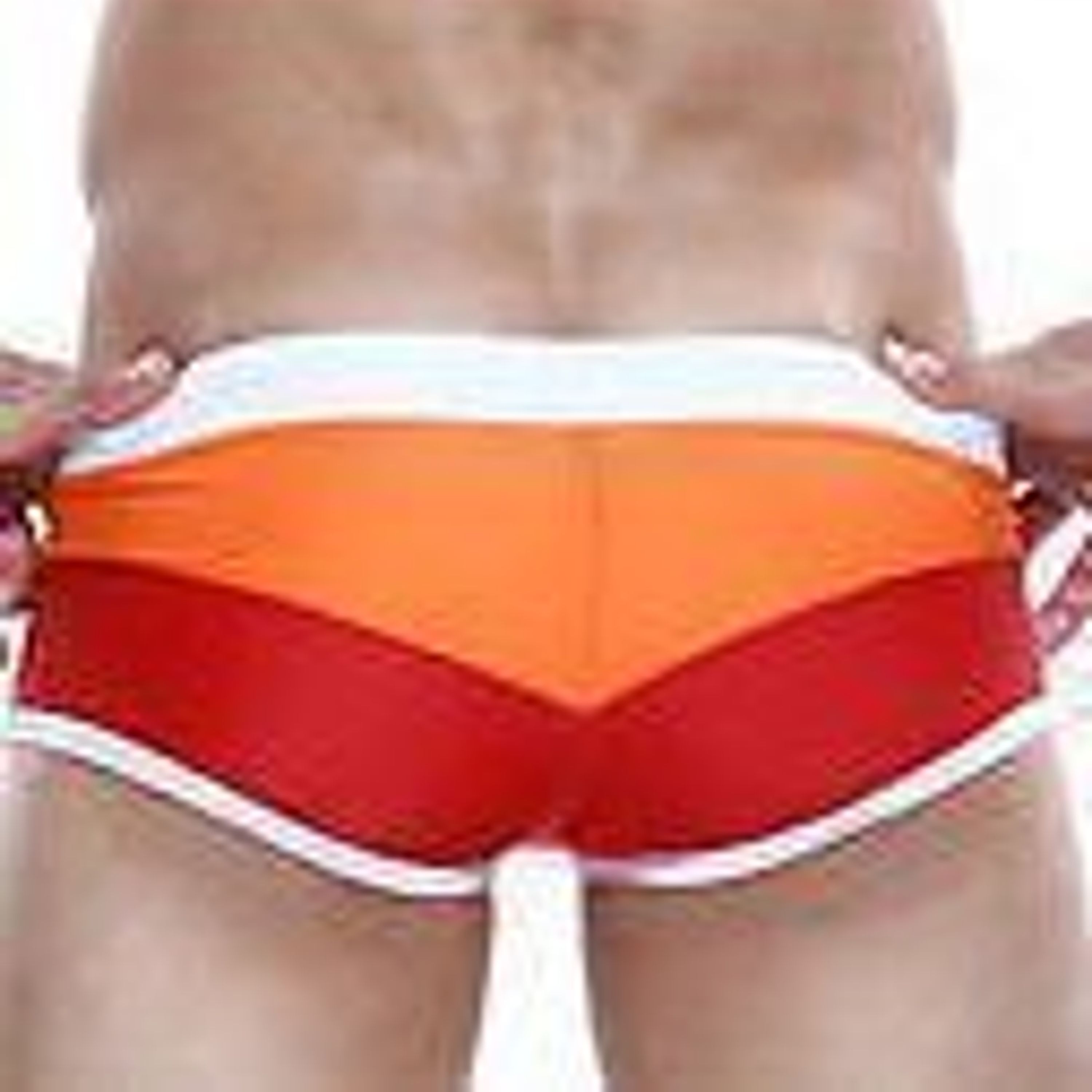 Мужские плавки боксеры красные в полоску Seobean Surf Swim Boxers фото 2