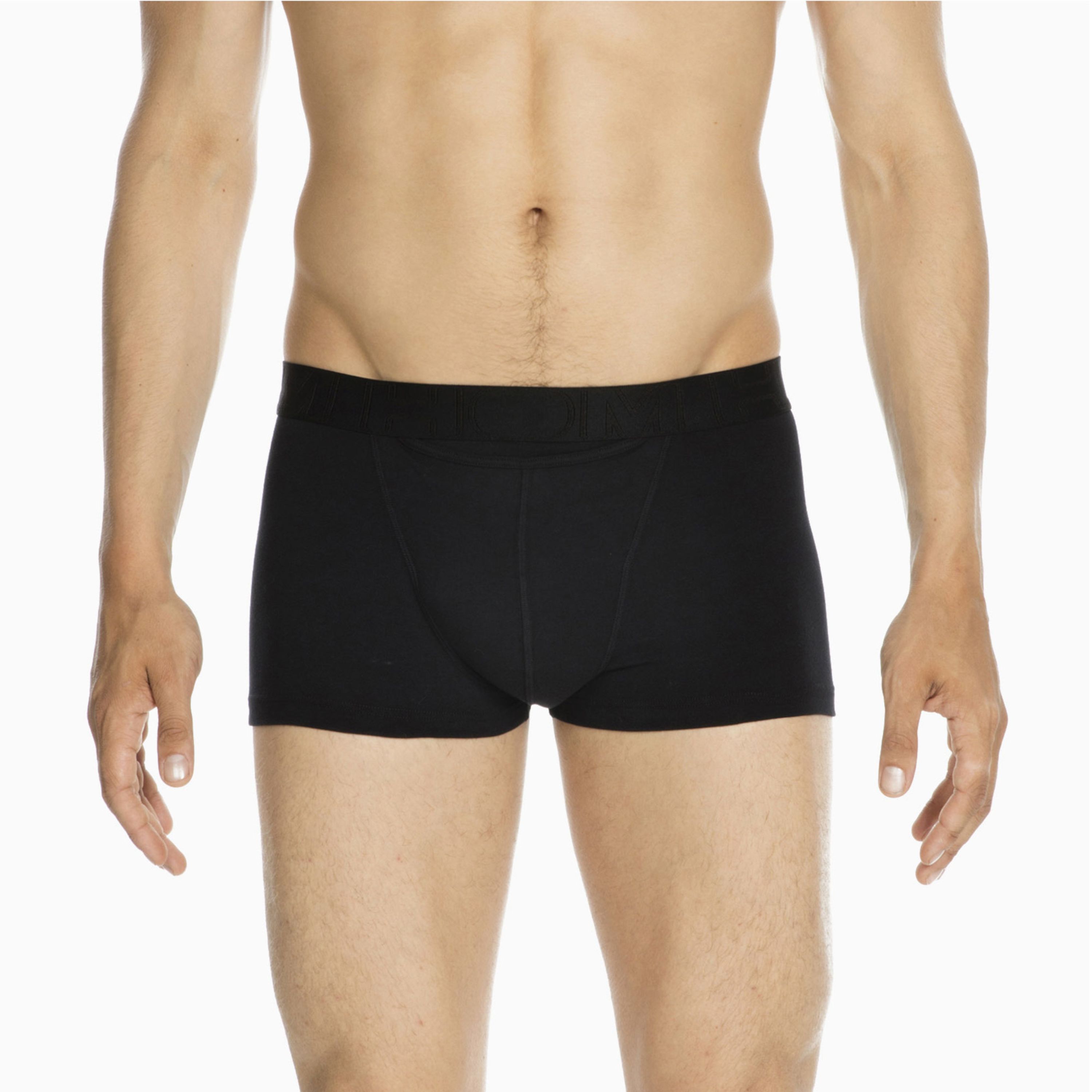 Мужские трусы боксеры набор из 2-х штук (черные) HOM BOXERLINES #2 Boxer Briefs HO1 2p 400405_40V001 фото 3