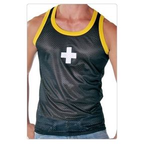 Фото Майка спортивная в сетку Andrew Christian Sport Mesh Tank Black AC16