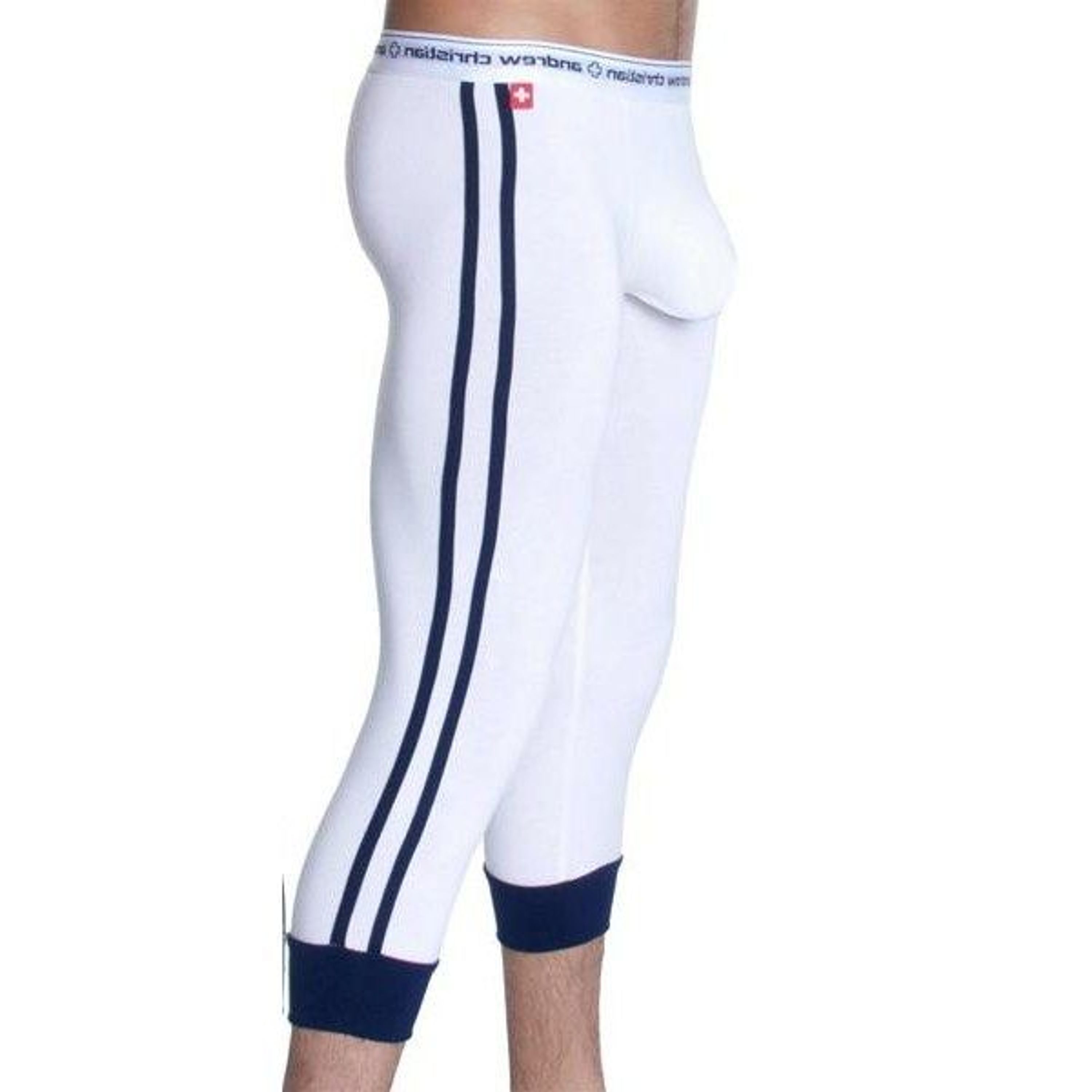 Мужские бриджи белые Andrew Christian Pants White AC24 фото 1