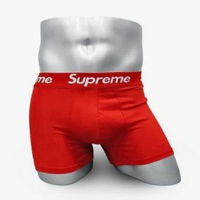 Фото Мужские трусы боксеры красные Supreme