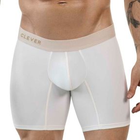 Фото Мужские трусы боксеры бежевые удлиненные Clever Moda AUDAZ LONG BOXER 186802