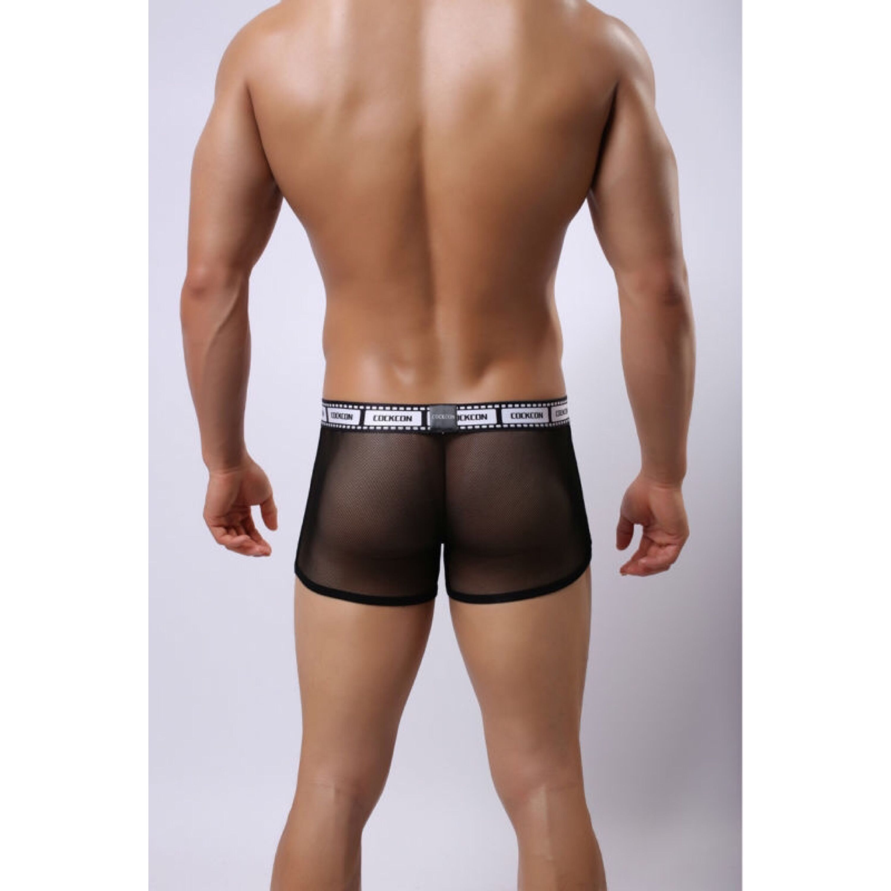 Мужские трусы боксеры черные Cockcon Trunks Black фото 4