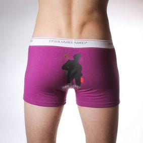 Фото Мужские трусы боксеры фиолетовые DSQUARED  BOXER 1 PURPLE