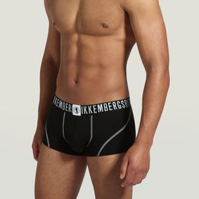 Фото Мужские трусы хипсы набор 2 в 1 черные Bikkembergs BKK1UTR06BI1111