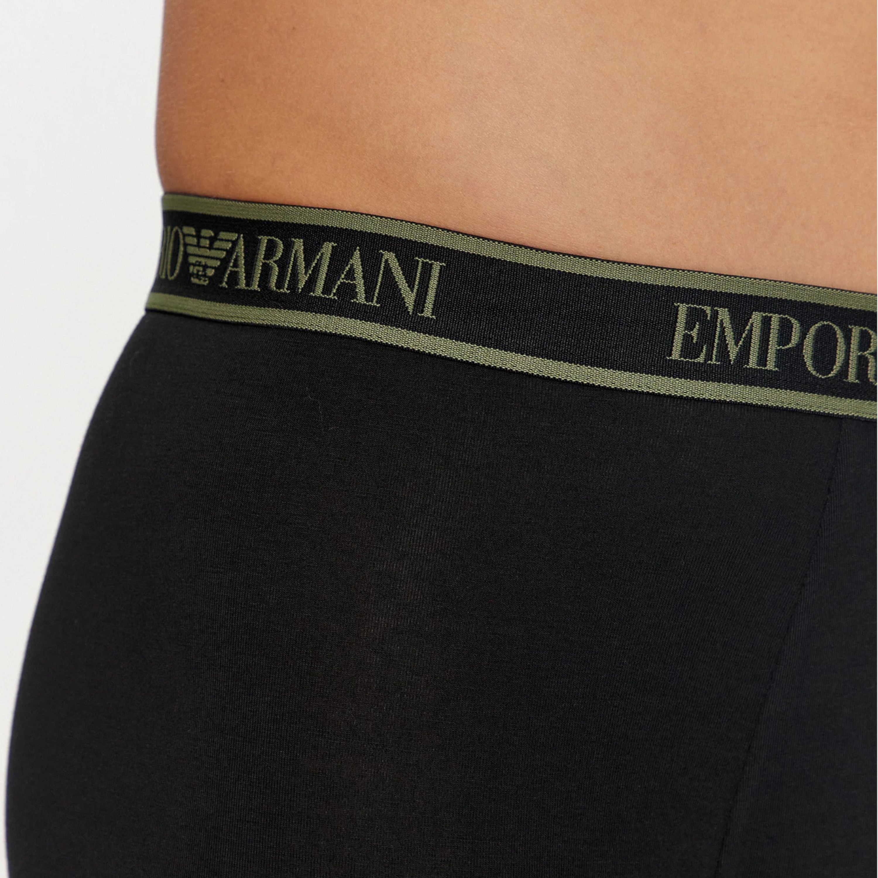 Набор мужских трусов боксеров 3в1 черные Emporio Armani 111473_4F717 21320 фото 8