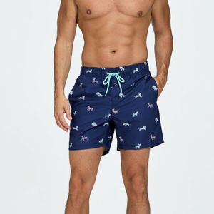 Фото Мужские шорты темно-синие с принтом Romeo Rossi RR9504-32