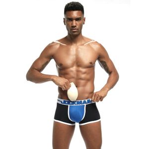 Фото Мужские трусы боксеры черные с push up JOCKMAIL JM6038-2