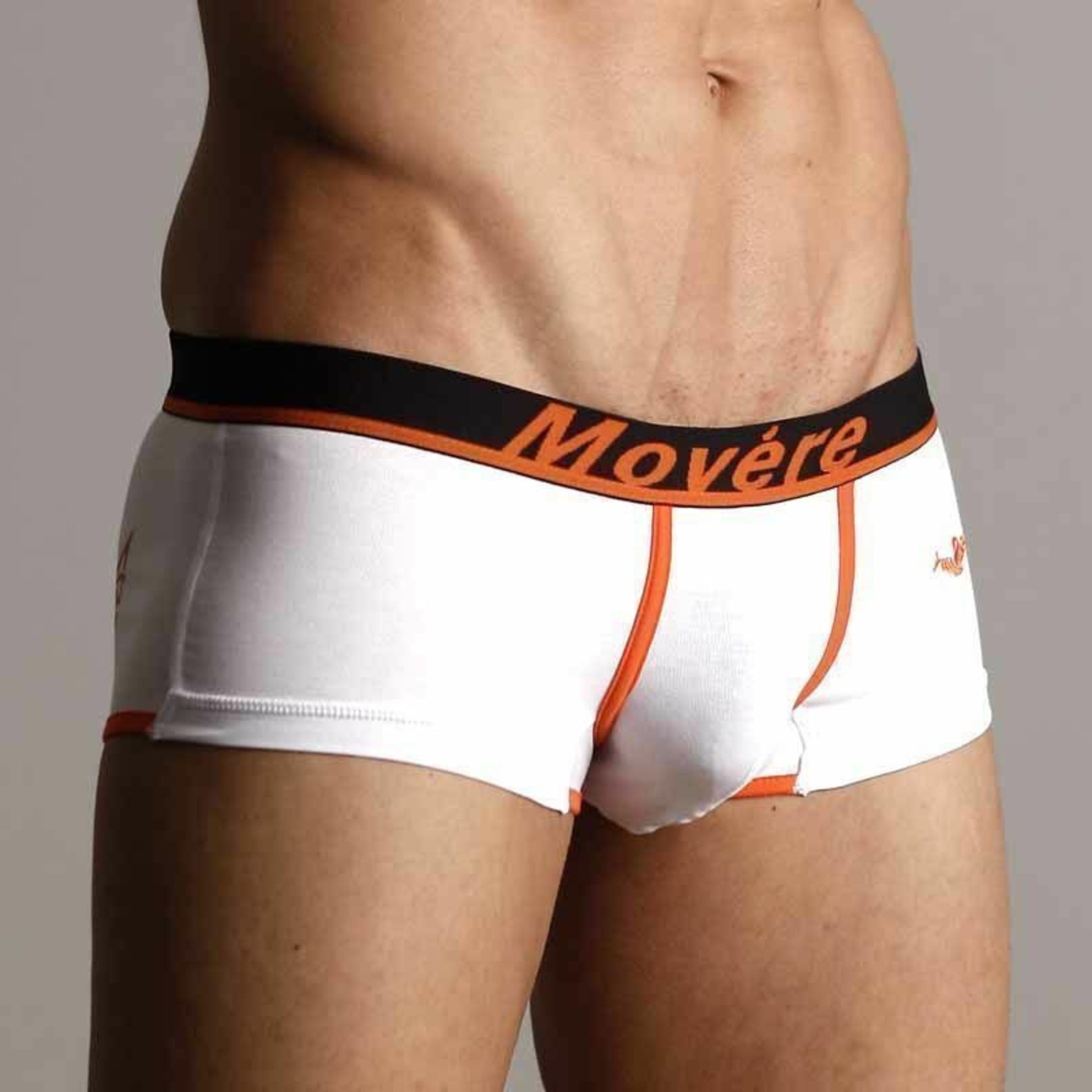 Мужские трусы хипсы Movere White Orange Waistband Hipster фото 2
