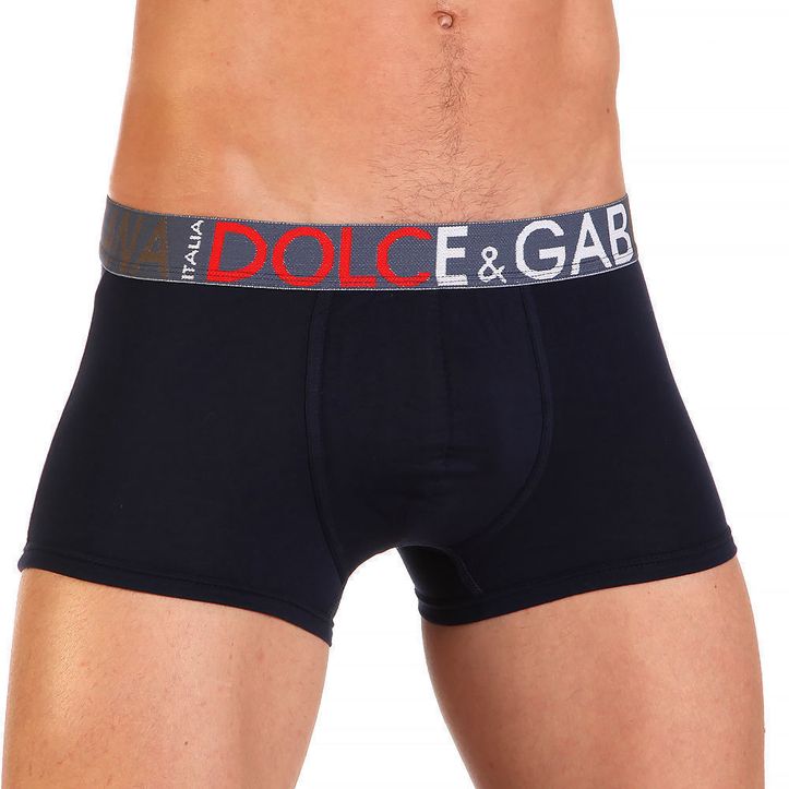 Мужские трусы боксеры темно-синие D&G 