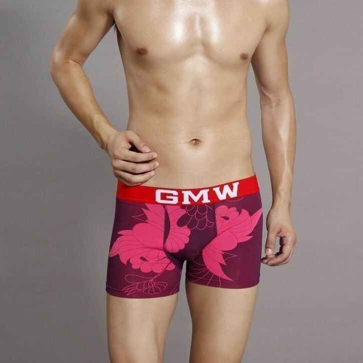 Мужские трусы боксеры GMW Purple Boxer 8543
