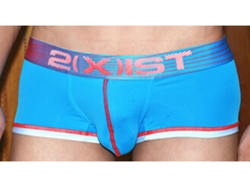 Мужские трусы хипсы голубые 2xist Neon Boxer 15133