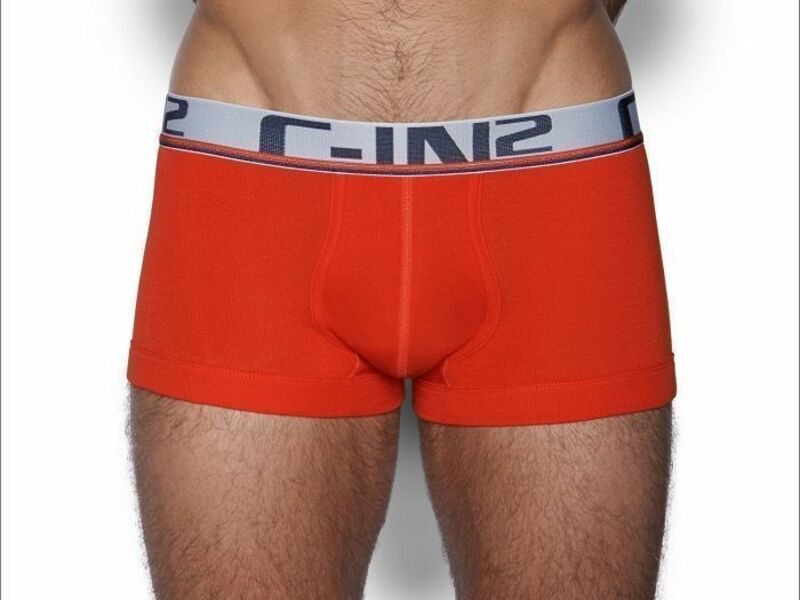 Мужские трусы боксеры оранжевые C-IN2 Pop Colors Low No Show Profile Boxer Orange 15610