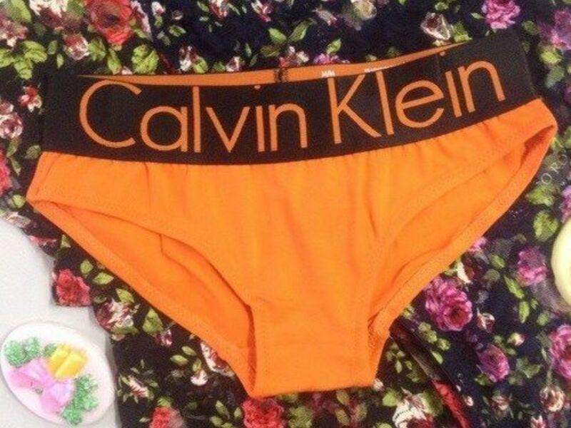 Женские брифы  Women Brief Black Orange 18680