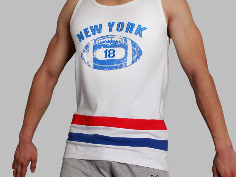 Мужская майка белая Superbody New York White 19516 19516
