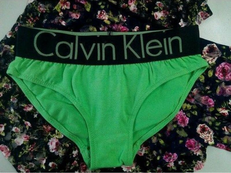 Женские брифы  Women Brief Black Green 22572