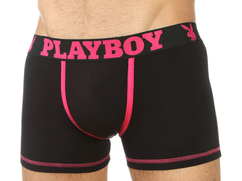 Мужские трусы боксеры PLAYBOY Black Pink 22820 22820
