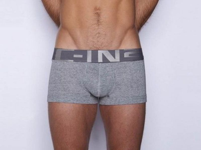 Мужские трусы боксеры серые с широкой резинкой С-IN2 Boxer Grey 23666