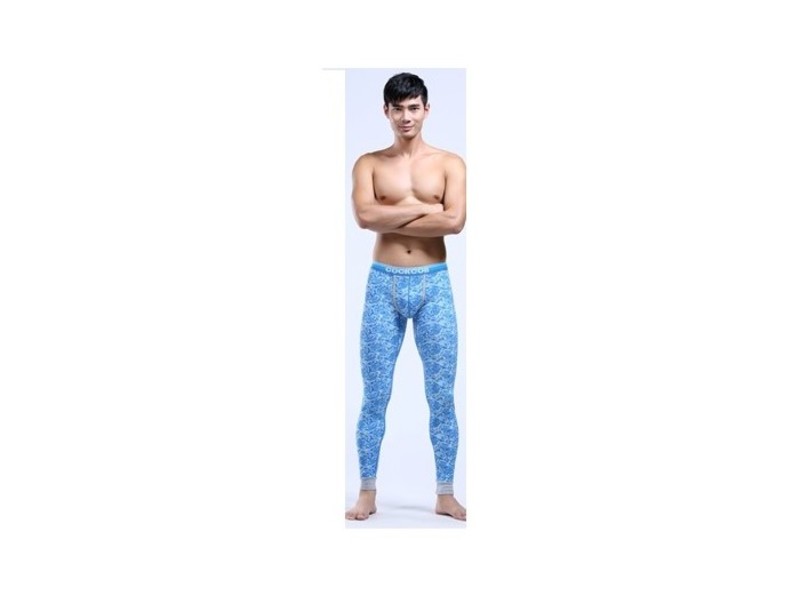 Мужские кальсоны с узором голубые Cockon MAN pants Blue 23717 23717