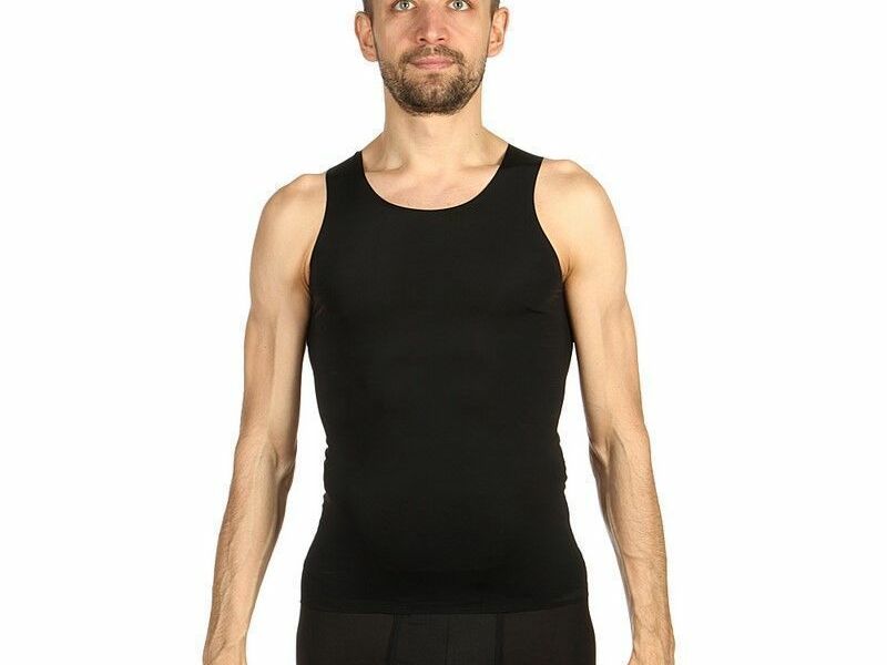 Мужская майка бесшовная черная Cockon T-Shirt Black w901 24095