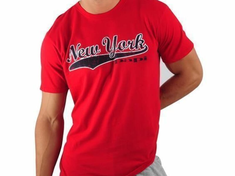 Мужская футболка красная PAPI New York 24338