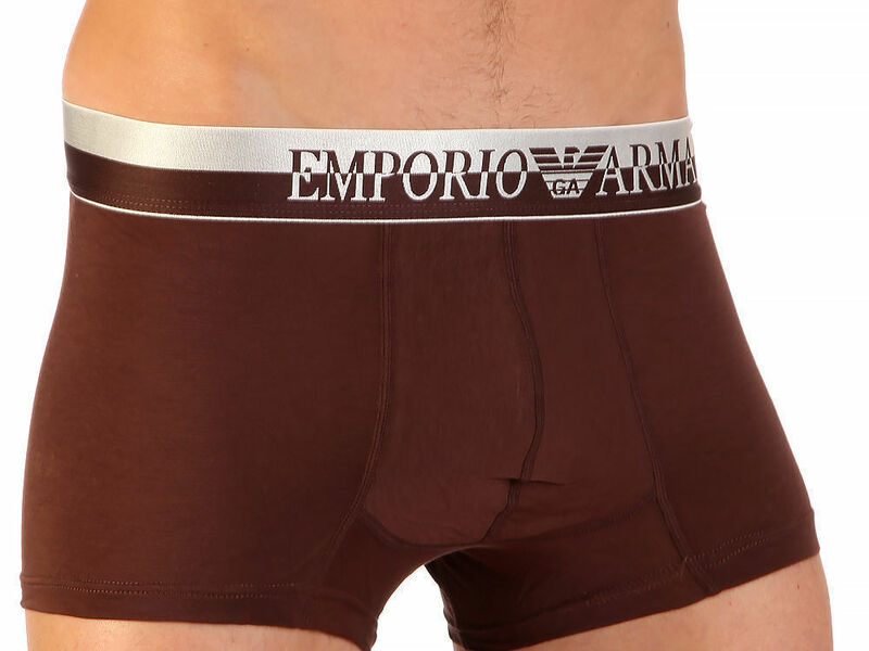 Мужские трусы боксеры Emporio Armani коричневые 33188