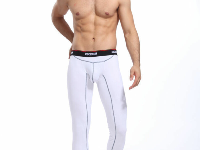 Мужские кальсоны белые Cockon Pants 33534