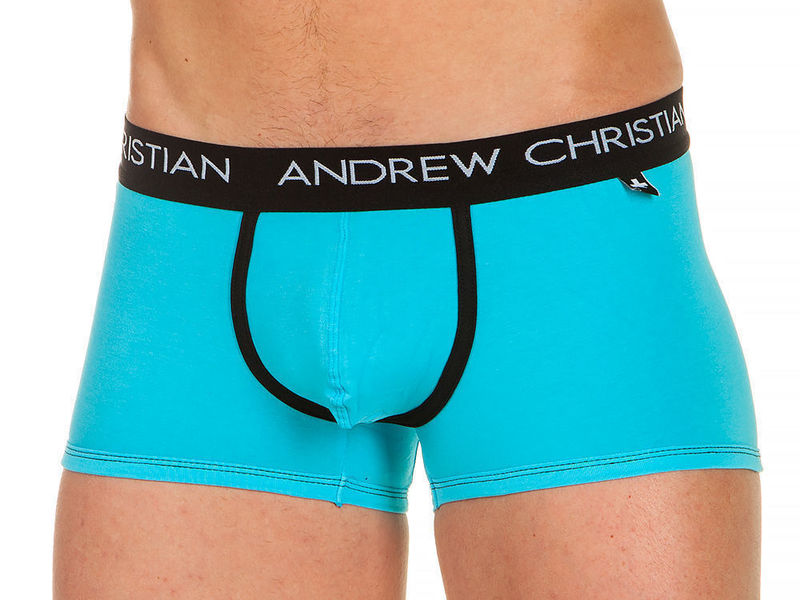 Трусы мужские боксеры голубые Andrew Christian 41/34135 34135