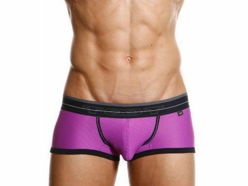 Мужские трусы хипсы фиолетовые в сетку TOOT Nylon Sport Hip Boxer TT00077 38003