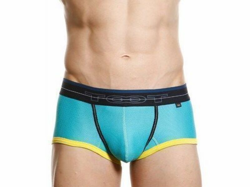 Мужские трусы хипсы зеленые в сетку TOOT Nylon Sport Hip Boxer TT00086 38011