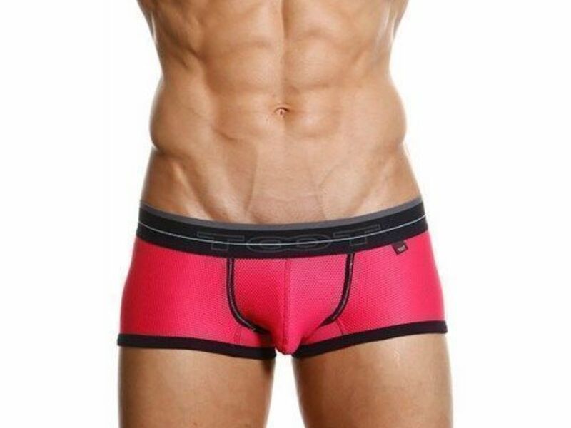 Мужские трусы хипсы фуксия в сетку TOOT Nylon Sport Hip Boxer TT00088 38015