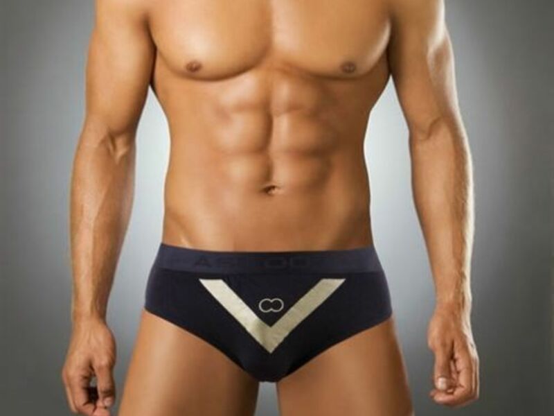 Мужские трусы брифы черные Asitoo Golden V Sport Modal Brief AST0043 38727
