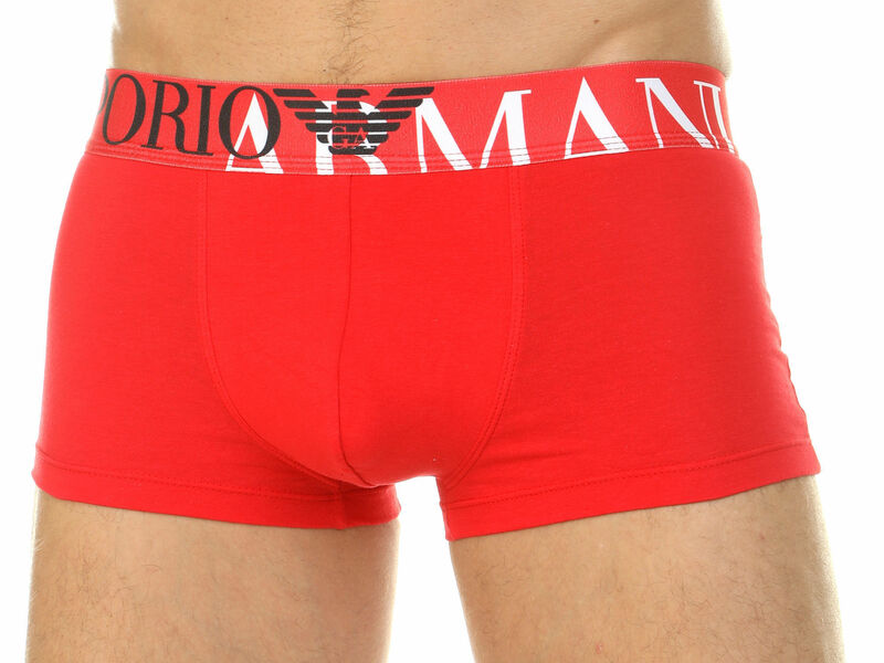 Мужские трусы боксеры красные Emporio Armani 39760