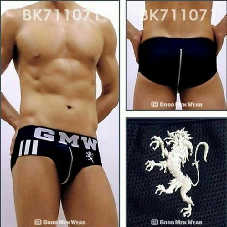 Мужские трусы брифы темно синие GMW See-It Briefs GMW0029 42266