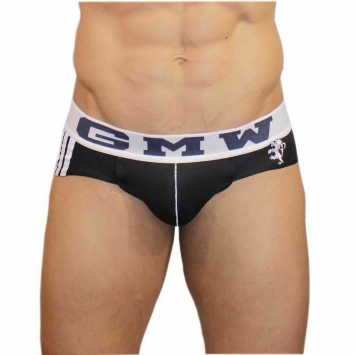 Мужские трусы брифы черные GMW 42268