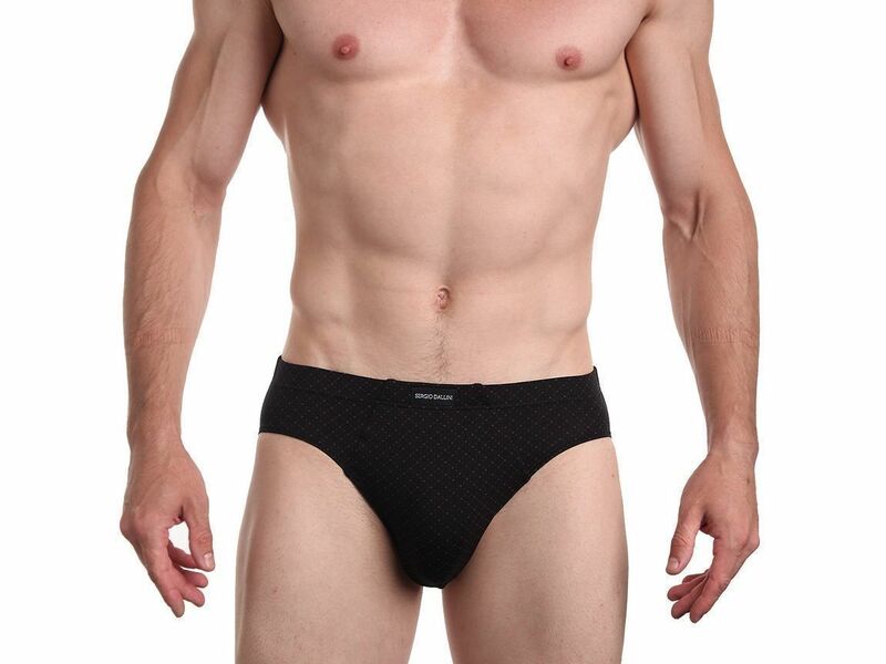 Мужские трусы слипы черные Sergio Dallini SG2934-1 43156