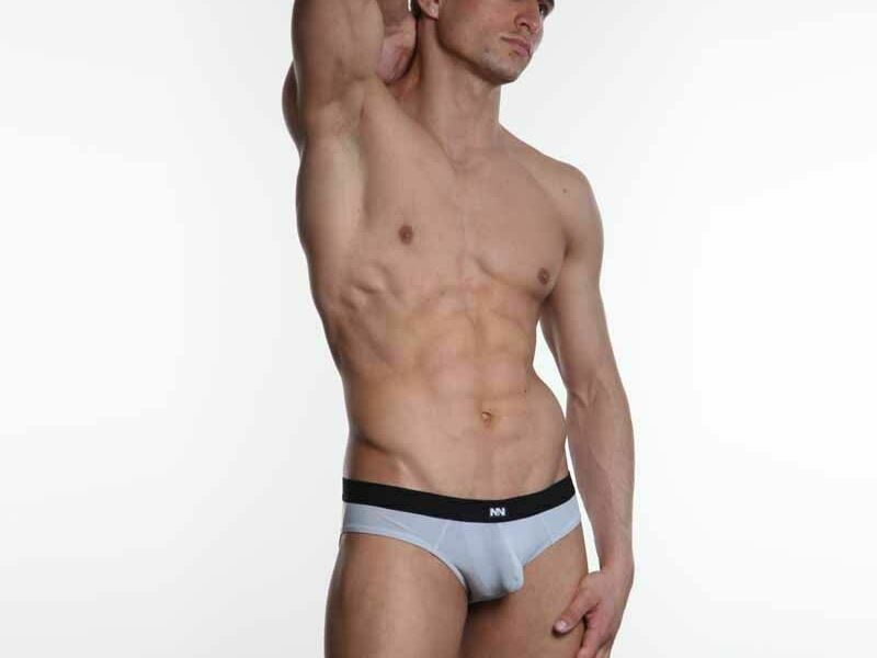 Мужские слипы серые N2N Bodywear Cotton Brief N2N0020 36897