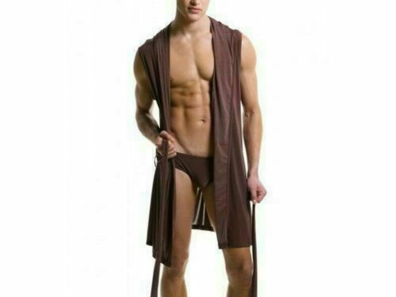 Мужской халат коричневый N2N Dream Robe Brown 43768