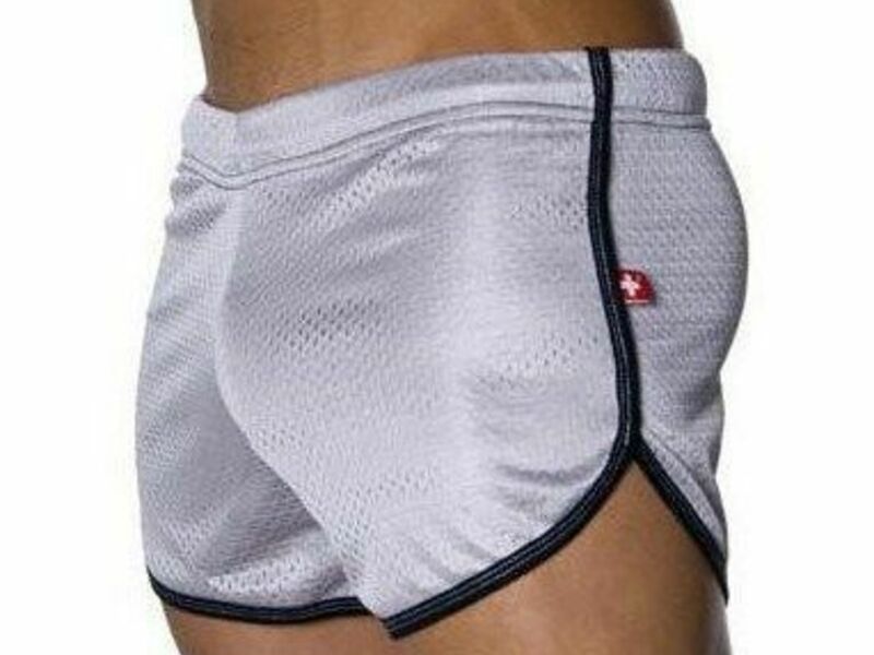 Мужские спортивные шорты Andrew Christian Retro Sports Mesh Gym Shorts White AC11 43792