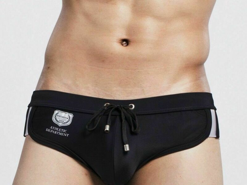 Мужские плавки черные Seobean Black Athletic Brief Boxer 43863