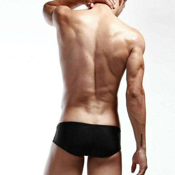 Мужские плавки черные Seobean Black Athletic Brief Boxer 43863