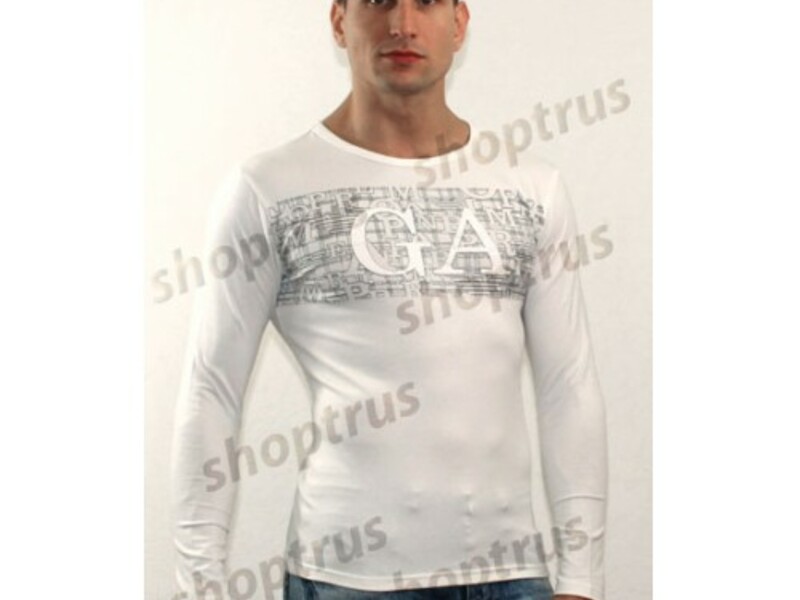 Мужской лонгслив белый EMPORIO ARMANI FDR0073 43956