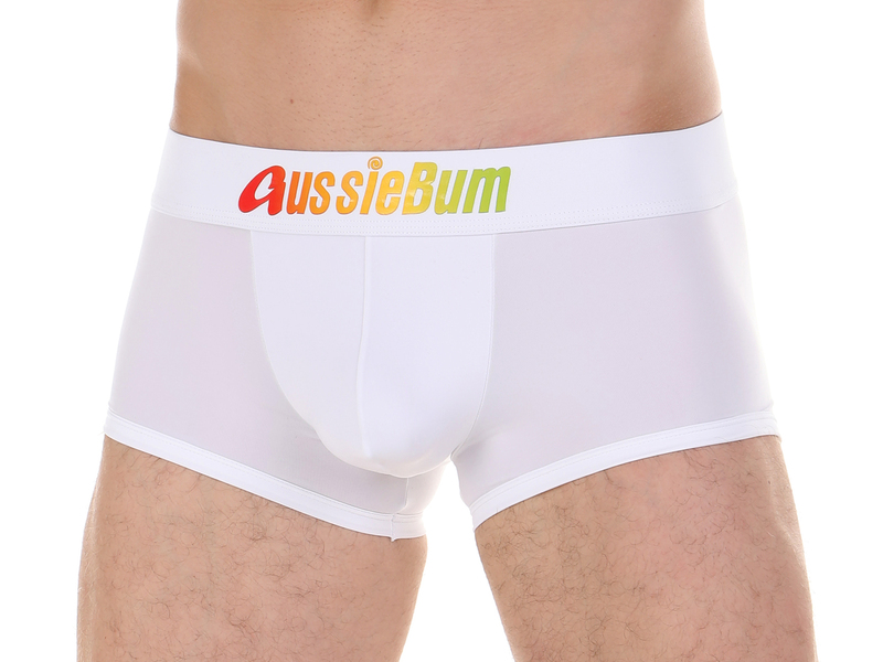 Мужские трусы боксеры белые AussieBum 45247