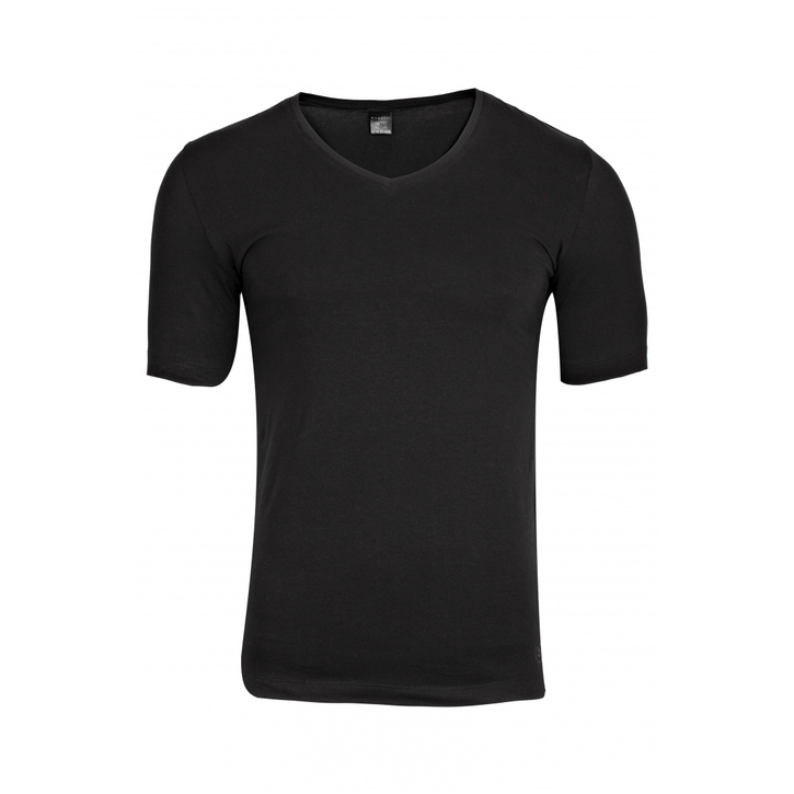 Мужская футболка черная с V-вырезом BUGATTI 50004/6061 930 46329