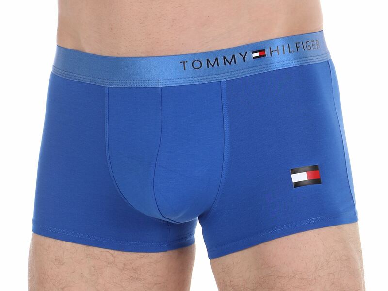 Мужские трусы боксеры синие Th 46417