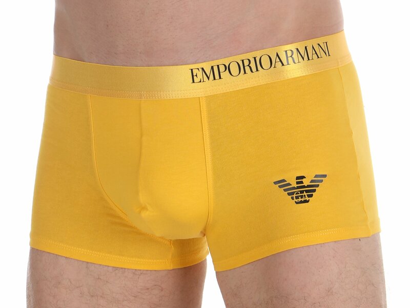 Мужские трусы боксеры желтые Emporio Armani 46429