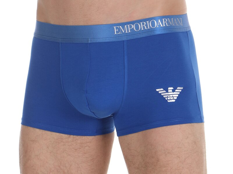 Мужские трусы боксеры синие Emporio Armani 46431