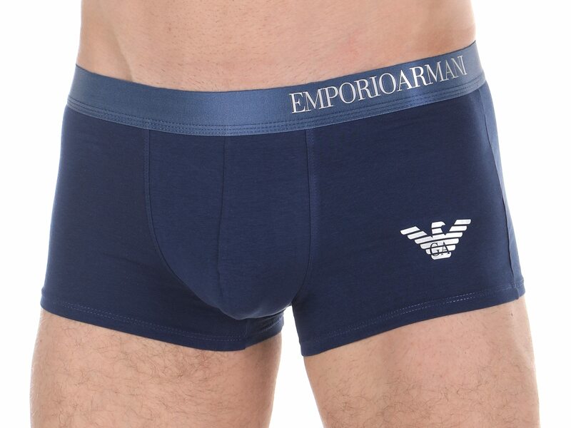 Мужские трусы боксеры темно-синие Emporio Armani 46432