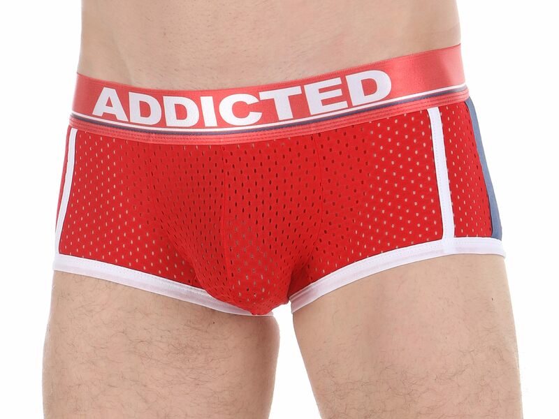 Трусы мужские хипсы красные в сетку ADDICTED 46457