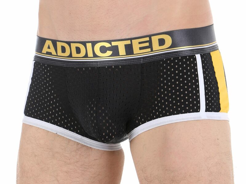 Трусы мужские хипсы черные в сетку ADDICTED 46459